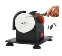 Meuleuse d'établi - 13x10x9,5 cm Moteur en cuivre ABS 5 cm Double roue | Outil D'affûtage Électrique | Mini Machine À Couteaux Portable Pour Cisailles, Ciseaux, Ciseaux Pour Le Travail Du Bois