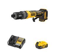 Meuleuse droite compacte XR 18V DCG420N-XJ + 1 batterie 18V 5 Ah + 1 Chargeur DCB1104-QW DEWALT