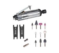Meuleuse droite pneumatique avec accessoires en mallette pour compresseur