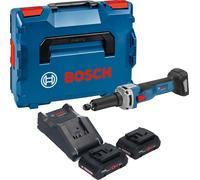 Meuleuse droite sans fil Bosch GGS 18V-23 LC Professional 18 V sans balais + 2 batteries ProCORE 4,0 Ah + chargeur + L-Boxx