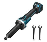 Meuleuse droite sans fil compatible avec batterie Makita 18 V, meuleuse droite sans brosse, mandrin de 6 mm et 4 vitesses variables (sans batterie)