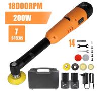 Meuleuse Électrique Droite 200 W, Angle de 90°, Mini Polisseuse Sans Fil 18000 RPM 7 Vitesses Variables, pour Ponceuse et Polisseuse