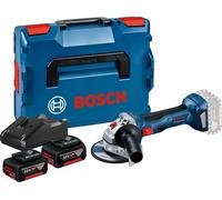 Meuleuse GWS 18 V-7 + 2 batteries 4Ah + chargeur + coffret L-BOXX - BOSCH - 06019H9005