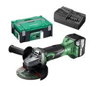 Meuleuse HIKOKI G18DSL2WUZ - Ø125mm 18V Li-Ion - 1 batterie 5,0Ah + chargeur en coffret Hit Case