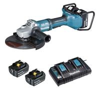 Meuleuse MAKITA mm - 36V - 2x18V Li-ion - 4 batteries 5Ah + 1 double chargeur rapide - DGA900ZKPT