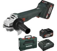 Meuleuse METABO 125 mm 18 V- W 18 L 9-125 Quick - 2 x 5,2 Ah Li-Power, ASC 55, coffret metaBOX