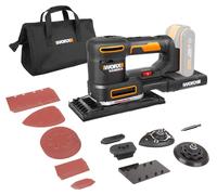 Meuleuse multifonction sans fil Worx 20V WX820.9, Basic avec accessoires, sans batterie ni chargeur