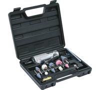 Meuleuse pneumatique droite - kit complet en mallette 16 pcs STILKER - 06953