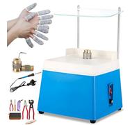 Meuleuse portable pour vitrail avec 2 embouts diamantés et déflecteur, outil de bricolage pour la fabrication de verre et de bijoux, compatible 1,5 cm et 2,5 cm