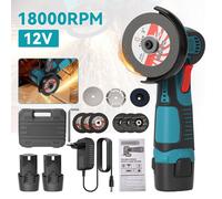 Meuleuse Sans Fil Puissante 12V Mini Meuleuse D’Angle Multifonction Avec Batterie Rechargeable, 18000RPM, 3 Pouces, Découpe Métal