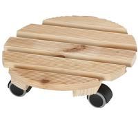 Meuwissen Agro Nom de l'article : Dörner + Helmer Chariot pour Plantes Lounge, Rond, diamètre 30 cm, capacité de Charge 75 kg, pour sols délicats, Marron