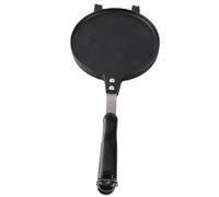 Mevbeyy Moule de fabrication de cônes de gaufres antiadhésifs en alliage | Métal de qualité alimentaire, longue poignée isolée pour cuisinière à gaz