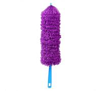 Mevbeyy Plumeau de nettoyage en microfibre douce, tête lavable et flexible (Violette)