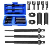 Mevronisshop-12 Pièces Extracteur De Roulement Intérieur: 9-23 Mm Arrache Roulement Ensemble D'outils De Retrait D'extracteur De Roulements Pour Roulements Vélo Roulements