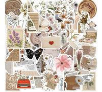 Mevronisshop-120 Pcs Autocollant Scrapbooking, Stickers Kindle, Stickers Aesthetic, Autocollant Adhésif Pour Diy Bullet Journal Bricolage Artisanat Décoration