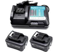 MEVRONISSHOP-12V 2X 4.0Ah BL1041B Batterie + Chargeur DC10WD DC10SB Pour BL1016 BL1021B BL1020B BL1040B Pour Makita DF031D DF0331D TD110D JR103D JR105D MP100DZ HSS01D HP332D