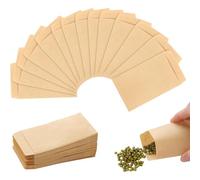 Mevronisshop-150 Pcs Petit Sachet Kraft, 6 X 10 Cm Pochette En Papier Mini Sacs Pour Graines, Pièces De Monnaie, Bijoux, Cadeaux De Fête (Marron)