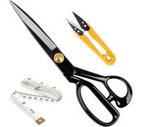 Mevronisshop-25,4cm Ciseaux Couture Professionnel Noir Ciseaux De Couture En Acier À Haute Teneur En Carbone Ciseaux Couture Tissu Pour Couper Le Tissu, Les Vêtements, Le Cuir