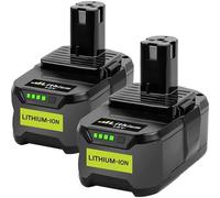 MEVRONISSHOP-2pcs 5,5Ah Li-ION Batterie de Remplacement pour Ryobi 18V One + RB18L50 RB18L40 RB18L25 BPL-1815 BPL-1820G BPL18151 BPL1820 P104 P105 P107 P108 Tous Les Outils sans Fil