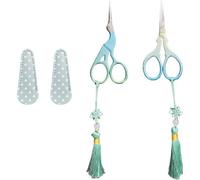 Mevronisshop-2pcs Broderie Ciseaux En Acier Inoxydable,Petit Sharp Ciseaux Couture,Pour Petits Métiers À Coudre,Couture,Artisanat,Broder Ciseaux À La Main,Coupe Avec Housse De Protection En Pu