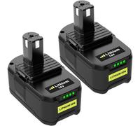 MEVRONISSHOP-2X Remplacement pour Ryobi Batterie 18V 5,0Ah P108 RB18L25 RB18L13 RB18L50 RB18L40 P102 P103 P104 P105 P106 P107 Outils sans Fil