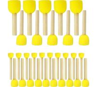 Mevronisshop-30 Pinceaux Éponge Ronds, Lot De Pinceaux Tampons Pour Diy, Peinture, Céramique Et Artisanat ¿ 4 Tailles Différentes (3,8 Cm À 1,25 Cm)