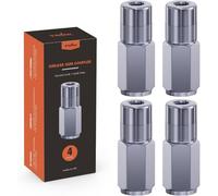 Mevronisshop-4 Pièces Embouts Pompe À Graisse ¿ Coupleurs Standard 1/8" Npt Pour Pistolet À Graisse ¿ Raccords À Verrouillage Sécurisé À 4 Griffes ¿ Embouts Robustes Compatibles Avec La Plupart Des G