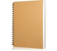 Mevronisshop-60 Feuilles 120 Pages Carnet De Dessin Spirale A4 Papier Épais 160 Gsm, Carnet De Croquis Cartonné, Couverture Rigide Kraft Sans Acide, Pour Croquis Crayon Fusain Artistes, Étudiants Et