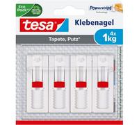 Mevronisshop-77774 Lot De 4 Clous Adhésifs Réglables En Hauteur Pour Papier Peint Et Plâtre Blanc 1 Kg