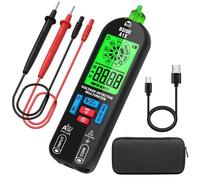 MEVRONISSHOP-A1X Multimètre Numérique Rechargeable Mini Détecteur de Tension Sans Contact avec Écran ID Testeur Automatique de Tension Continuité et Résistance Testeur Capacité Diode Voltmètre avec É