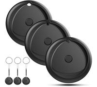 Mevronisshop-Air Tag Tracker, Localisateurs D'objets, Smart Tag, Traceur, Localisateur De Clés, Compatible With Find My(Ios Only) (Noir, 3)