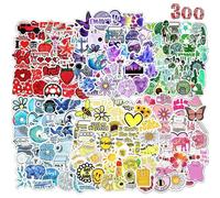 Mevronisshop-Autocollant 300 Pcs Jolie Colorés Stickers, Imperméable Vinyle Decoration Autocollant Pour Scrapbooking Valise Ordinateur Portable Journaling Thermos Skateboard Cahier Frigo Guitare Tass