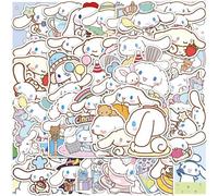 Mevronisshop-Autocollants De Cinnamoroll, 2 X 50 Pièces Cinnamoroll Stickers, Kawaii Stickers Aesthetic, Ordinateur Portable Skateboard Valise Autocollants Vinyle Imperméable, Sticker Mignons Pour En