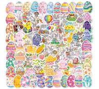 Mevronisshop-Autocollants Pâques, 100pcs Gommette Pâques Pour Enfant, Pâques Autocollants De Thème, Paques Stickers, Gommettes Paques, Autocollant Paques Enfant, Pour Décoration Pâque (Couleur B)