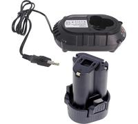 MEVRONISSHOP-BL1013 10.8V 1.5Ah Remplacer la Batterie par Un Chargeur DC10WA Compatible avec Makita BMR102 DMR104 BMR107 LXRM02 LXRM03 RMB100 DMR104 BMR10 DC10WB 194550-6 194551-4