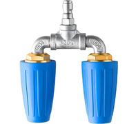 Mevronisshop-Buse Double Turbo, Embout 360° Rotatif 4000psi Avec Raccord Rapide 1/4"" Pour Nettoyeur Haute Pression, Nettoyage Puissant Pour Voiture, Terrasse, Btp