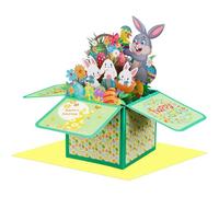 Mevronisshop-Carte De Pâques Pop Up, Carte Pâques, Carte De Pâques Avec Enveloppe, Carte Paques Enfant, Cartes De V?Ux 3d Joyeuses Pâques, Carte 3d De Pâques, Pour Pâques Enfant Cadeaux Famille (Coul