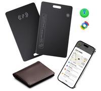 MEVRONISSHOP-Carte de Suivi pour Apple & Android, Rechargeable et Ultrafine Compatible avec Apple Find My et Google's Find Hub, pour Suivre Votre Portefeuille, Bagage ou Passeport (for iOS & Android,