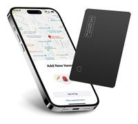 MEVRONISSHOP-Carte iOS Tag 1,6mm Ultra-Fine pour Portefeuille, MFI Certification Compatible avec iOS Find My ¿Rechargeable Carte Tracker Bluetooth, Suivi Sécurisé pour Portefeuille, Bagages, Passepor