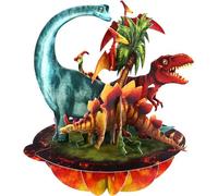 MEVRONISSHOP-Carte Pop Up 3D Pirouette - Dinosaures du Jurassique - Garçons, Enfants, Famille, Anniversaire