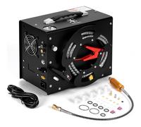 Mevronisshop-Compresseur D'air 4500psi Pcp,Convertisseur Intégré,Arrêt Automatique,Sans Huile Ni Eau,Design Unique Vertical + Bobine De Fil Portable,Alimenté Par 12v Dc Ou 220v Ac Pour Paintball/Scub