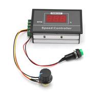 MEVRONISSHOP-Contrôleur de Vitesse du Moteur avec Interrupteur d'Arrêt de Démarrage DC 6-60V 12V 24V 36V 48V 30A PWM DC Régulateur Sans à-Coups (PWM) Vitesse Réglable