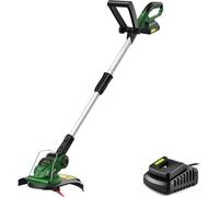MEVRONISSHOP-Coupe Bordure Rotofil Batterie de Nylon Lames 20 Pièces Largeur de 26CM 1,5KG Taille Bordure sans Fil avec Batterie et Chargeur Rapide, Tube Télescopique, Poignée Réglable, Garde des Fle