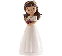 Mevronisshop-Dekora - 315107 Figurine De Communion, Résine, Blanc, 13 Cm