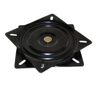 MEVRONISSHOP-EMUCA 3196514 Plateau Tournant/Support Rotatif à 360° pour Meuble Écran Ordinateur/Poste TV en Acier, Peint Noir