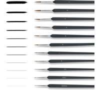 Mevronisshop-Ensemble De Pinceaux Fins 11 Pièces Pour Aquarelle, Modélisme Et Peinture Par Numéros - Pinceaux Pour Artistes Et Travaux De Détail