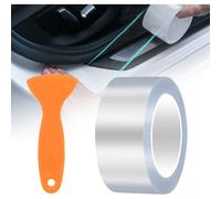 Mevronisshop-Films De Protection Transparent Pour Peinture Pour Auto Moto Vélos, Protecteur De Seuil Bord Porte De Voiture Covering Auto-Adhésif Autocollant Anti-Rayures (5cm X 10m)