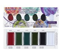 Mevronisshop-Gansai Tambi Lot De 5 Couleurs Granuleuses Ii, Idéal Pour La Calligraphie Et L¿Illustration, Lettrage Au Pinceau, Fine Art, Fabriqué Au Japon, Mc20gn2/5v