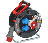 MEVRONISSHOP-Garant Enrouleur de câble CEE 1 V2 IP44 (Enrouleur de câble CEE avec câble de 30 m en Noir, fabriqué en Allemagne, Utilisation extérieure permanente IP44)