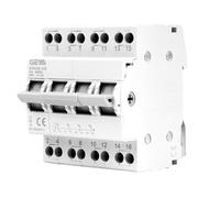 MEVRONISSHOP-Inverseur de source monophasé 4P 63A commutateur Dual Power manuel AC 400V transfert commutateur manuel interrupteur sectionneur montage sur rail DIN 35mm